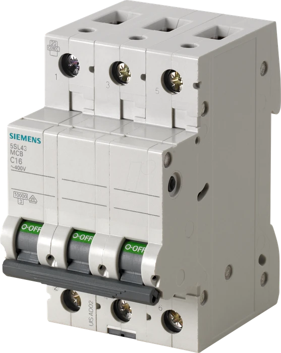 Siemens SENTRON Leitungsschutzschalter 400V 6kA, 3-polig, C, 13A