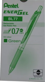 Pentel EnerGel XM BL77 Gelroller grün/silber, 12er-Pack