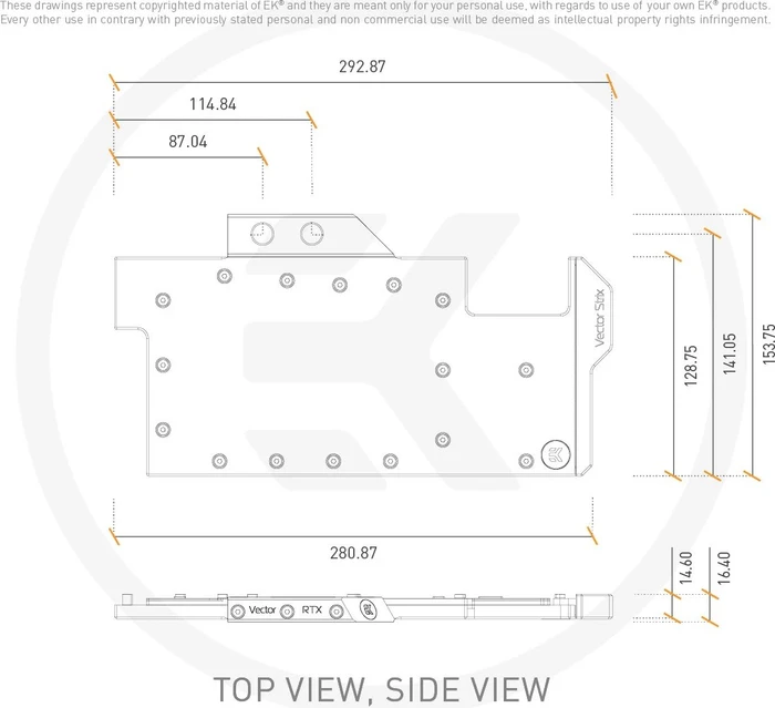 EK Water Blocks Quantum Line EK-Quantum Vector Strix RTX 3070 D-RGB, Nickel, Acryl