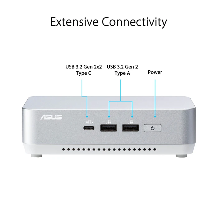 ASUS NUC 14 Pro+ - Revel Canyon - RNUC14RVSU5068A2I, Core Ultra 5 125H, 16GB RAM, 512GB SSD, EU-Netzkabel