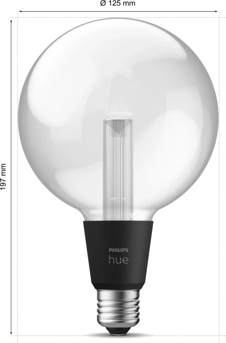 Philips Hue White and Color Ambiance Lightguide E27 G125 6.8W
