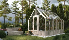Palmako Emilia 8.2m² Gewächshaus grau