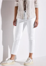 Street One 7/8-Satin Hose weiß (Damen)