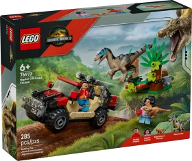 LEGO Jurassic World - Raptor: Verfolgungsjagd mit dem Geländewagen