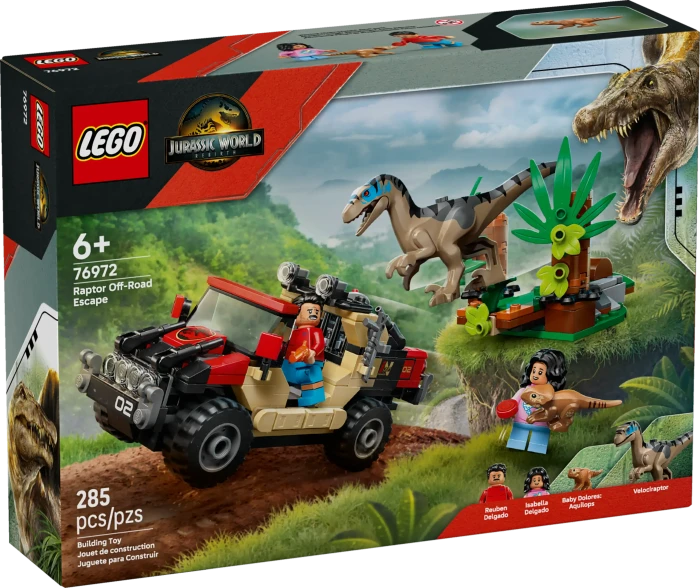LEGO Jurassic World - Raptor: Verfolgungsjagd mit dem Geländewagen