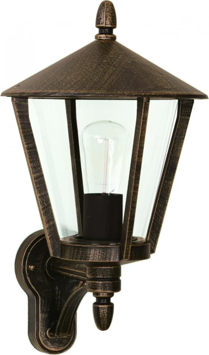 albert Landhausstil Sensor Wandleuchte braun/messing