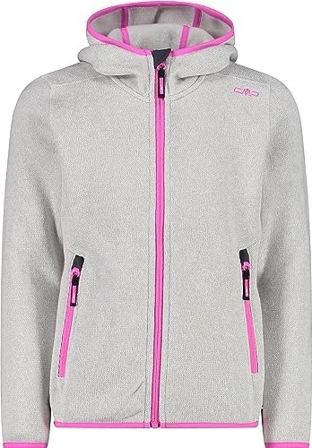 CMP Knit-Tech Meliert Fleece Jacke bone/purple fluo (Junior)