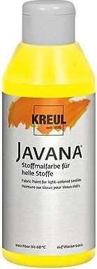 Kreul Javana Stoffmalfarbe für helle Stoffe, citron, 250ml