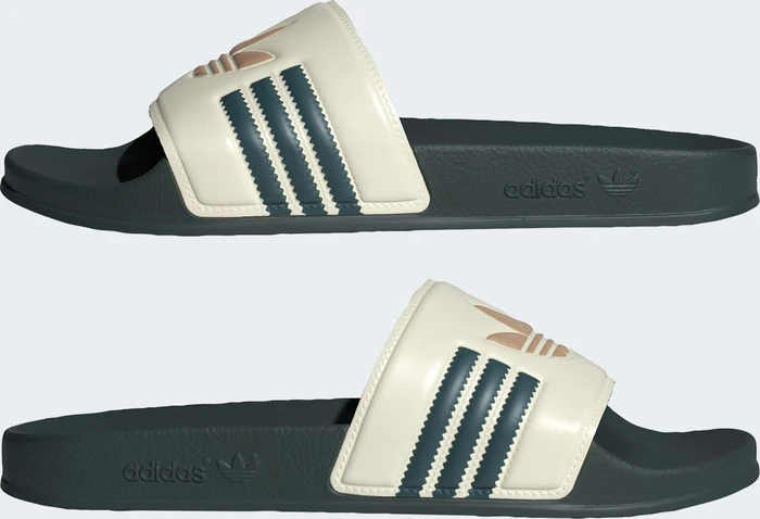 adidas Adilette cream white/mineral green/warm sandstone