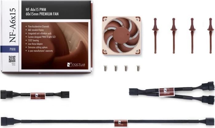 Noctua NF-A6x15 PWM, 60mm