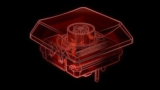 Cherry Xtrfy K63W Pro Compact Ultra-Wideband, schwarz/grau, LEDs RGB, MX LOW PROFILE 2.0 RED, USB/Bluetooth, DE