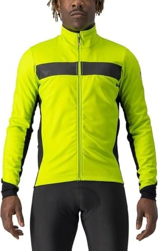 Castelli Raddoppia 3 Fahrradjacke electric lime/black reflex (Herren)