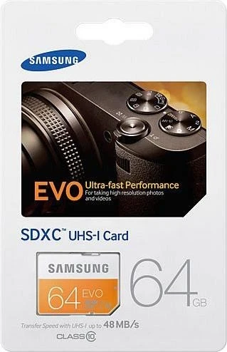 Samsung EVO R48 64GB, UHS-I, Class 10
