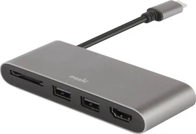 Moshi USB-C Multimedia Adapter, grau, USB-C 3.0 (99MO084213)