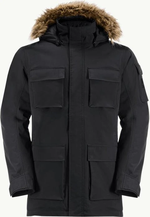 Jack Wolfskin Glacier Canyon Funktionsmantel schwarz (Herren)
