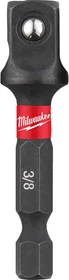 Milwaukee Shockwave Steckschlüssel-Adapter 50mm, 1/4" auf 3/8"