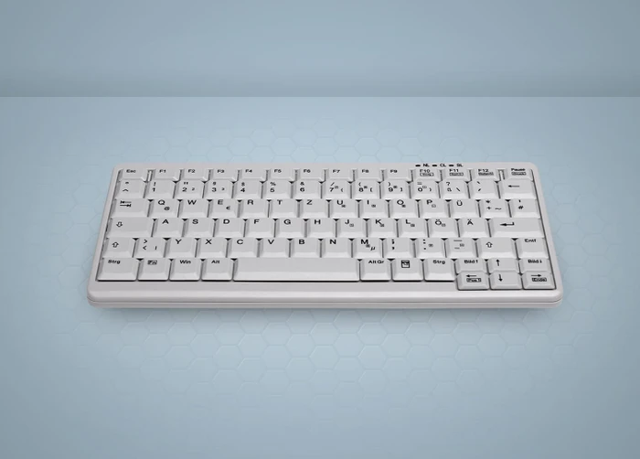 Contour Design Active Key kompakte Mini-Tastatur im Notebook-Design, weiß, USB, US