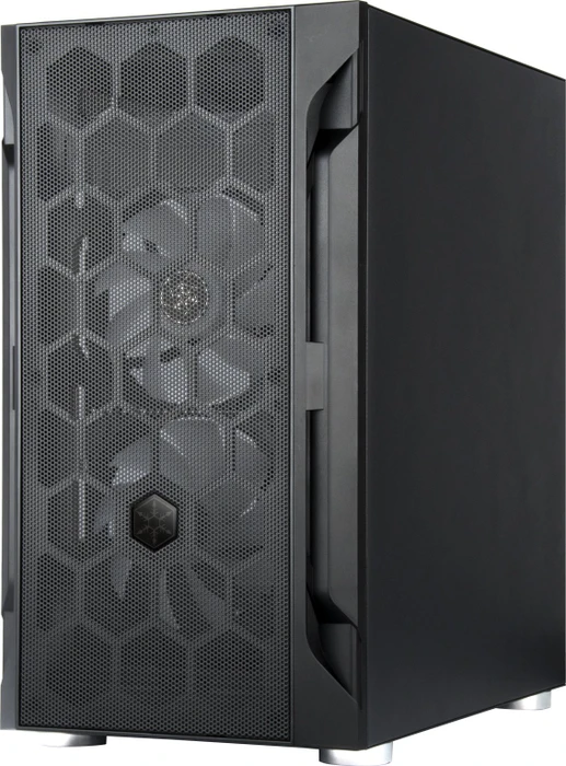 SilverStone Fara H1M Pro, schwarz, Glasfenster