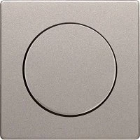 Berker Q.1/Q.3 Zentralstück für Drehdimmer/Drehpotenziometer, alu samt, lackiert