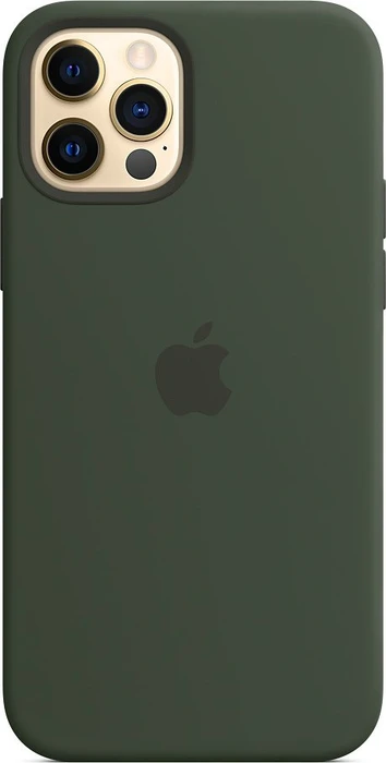 Apple Silikon Case mit MagSafe für iPhone 12/iPhone 12 Pro zyperngrün