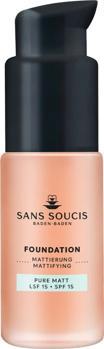 Sans Soucis Pure Matt Foundation 30 natural rosé LSF15, 30ml