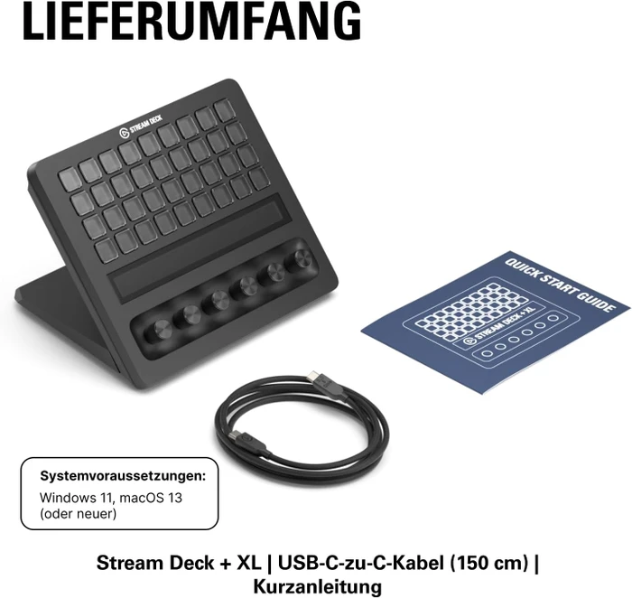Elgato Stream Deck+ XL, schwarz, USB-C