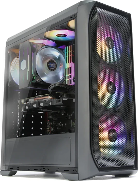 Zalman N5 MF, schwarz, Glasfenster