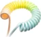 Ducky Premicord Spiralkabel USB-C auf USB-A, Tastaturkabel (Spiral-Textilkabel), 1.8m, Gradient Color Cotton Candy Vorschaubild