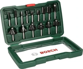 Bosch Professional HM Fräser-Sortiment inkl. Werkzeugbox, 15-tlg.
