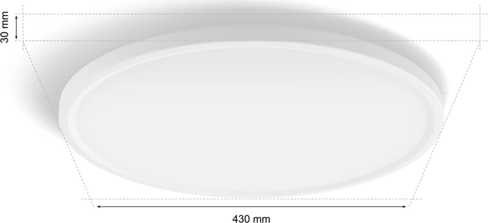 Philips Hue White Ambiance Tento LED-Panel rund 42.1cm weiß