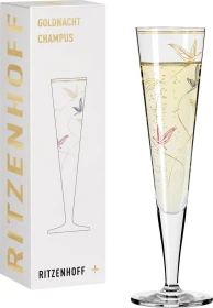 Ritzenhoff Goldnacht Champagnerglas von Christine Kordes 205ml