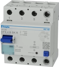 Doepke Fehlerstromschutzschalter DFS 4 040-4/0,03-B SK R ISO HD