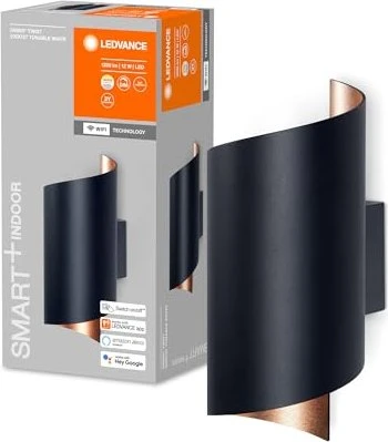 Ledvance SMART+ Orbis Wall Twist Wandleuchte 12W TW schwarz/kupfer