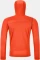 Ortovox Fleece Light Hoody Funktionsjacke hot orange (Herren) Vorschaubild