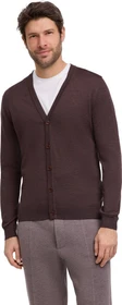 Falke Basic Apparel Cardigan V-Ausschnitt Strickjacke dark brown (Herren)