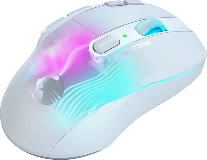 Roccat Kone XP Air mit Ladestation, Arctic White, USB/Bluetooth
