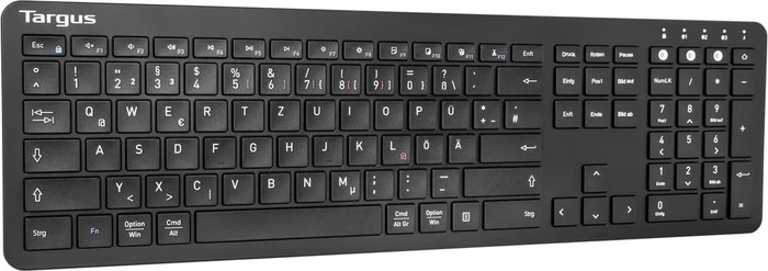 Targus Full-Size Multi-Device Antimicrobial Keyboard, schwarz, Bluetooth, DE
