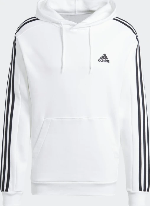 adidas Essentials 3-Streifen Hoodie weiß (Herren)