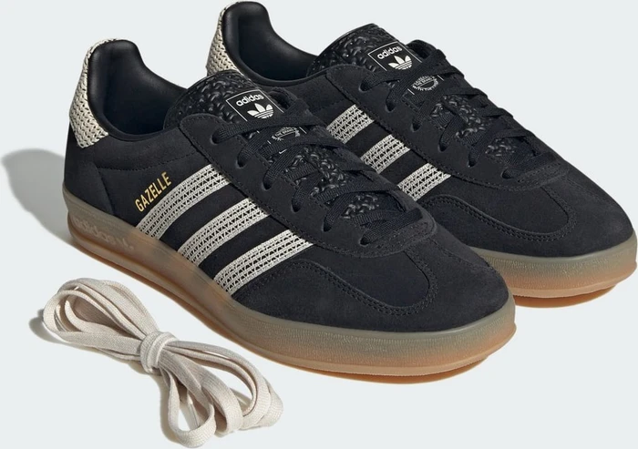 adidas Gazelle Indoor core black/wonder white/gum (Damen)