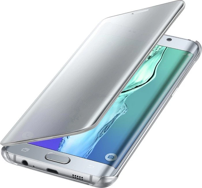 Samsung Clear View Cover für Galaxy S6 Edge+ silber