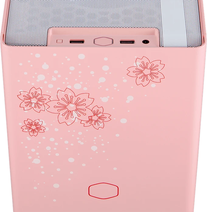 Cooler Master MasterBox NR200P Sakura Limited Edition, rosa, Glasfenster, Mini-ITX