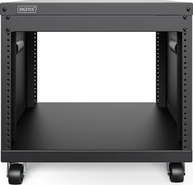 Digitus Audio Video Rack 19" AVS/Equipment Rack 8HE, mit Rollen, unmontiert, RAL 9005, 460mm tief