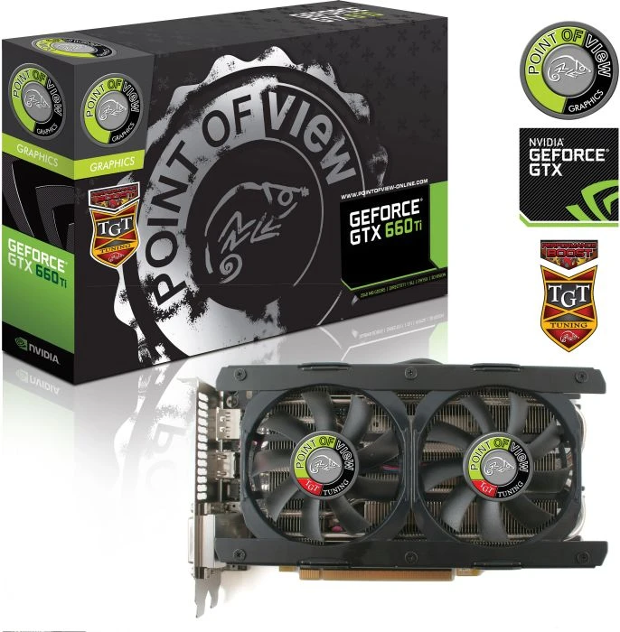 Point of View GeForce GTX 660 Ti TGT Performance Boost Dual Fan, 2GB GDDR5, 2x DVI, HDMI, DP