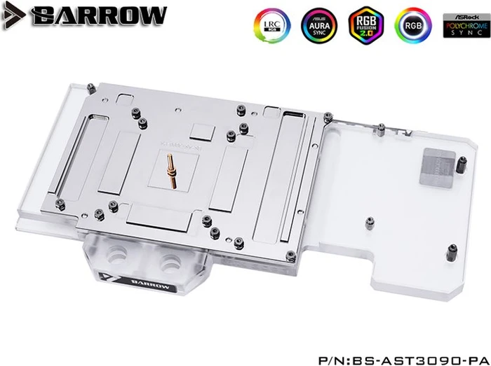 Barrow NVIDIA RTX 3090 LRC 2.0 Full Coverage GPU Water Block, ASUS TUF 3090 Aurora