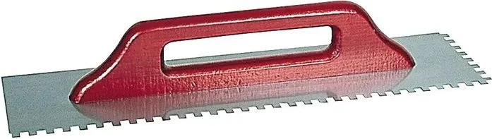 Kaufmann Glättekelle Edelstahl 10x10mm gezahnt, 500x130mm