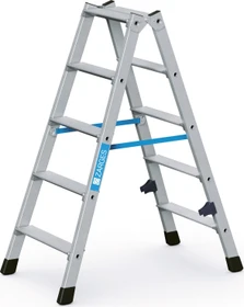Zarges Z300 Alu gebördelt 2-tlg. Stehleiter, 2x 5 Stufen