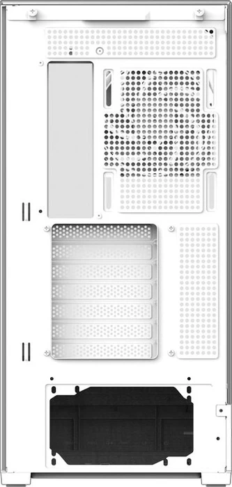 Zalman P40 Prism White, weiß, Glasfenster