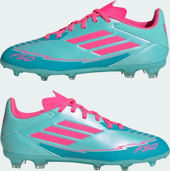 adidas F50 League Messi FG/MG flash aqua/lucid pink/lucid cyan (Junior)