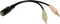 LogiLink Audio Klinken Adapter, 3.5mm Buchse auf 2x 3.5mm Stecker Vorschaubild