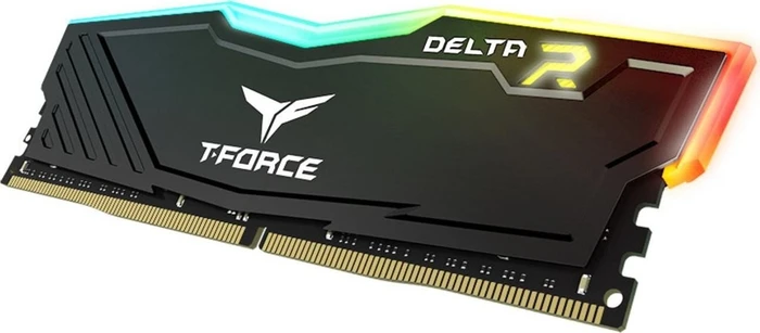 TeamGroup T-Force Delta RGB schwarz UDIMM 16GB Kit, DDR4-2666, CL15-17-17-35
